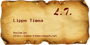 Lippe Tímea névjegykártya