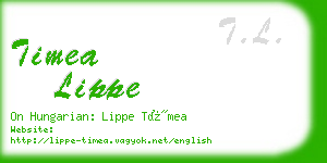 timea lippe business card